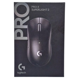 Logitech 羅技 G PRO X SUPERLIGHT 無線輕量滑鼠二代 原廠保固, 黑色, 1個