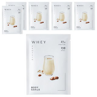 BODY GOALS 水解乳清蛋白Pro 花生牛奶, 6包, 40g