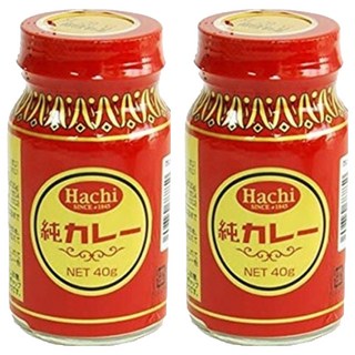 HACHI 咖哩粉, 日本原裝進口，濃郁咖理的甘甜口感，輕鬆煮出美味咖哩料理, 40g, 2罐