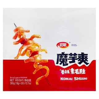衛龍 香辣素毛肚 20包入 Set, KONJAC SHUANG, 360g, 1盒