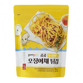 gomgom 酥炸魷魚絲, 80g, 1包