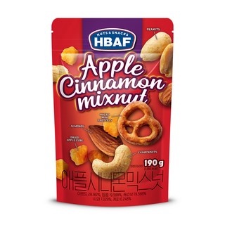 HBAF 蘋果肉桂餅乾綜合堅果, 190g, 1包