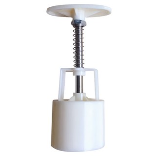 手壓式月餅綠豆糕模具, 50g, 6個花片, 1組, 白色