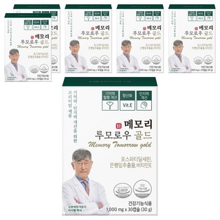 닥터루템 메모리 투모로우 골드 포스파티딜세린 은행잎추출물, 30정, 6개