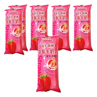 晶晶 益生菌草莓牛奶風味棒, 680g, 6包