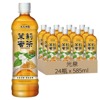 光泉茉莉茶園蜜茶, 香純蜂蜜茉莉花清香, 585ml, 24瓶