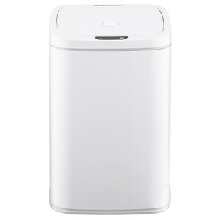 NINESTARS 納仕達 靜音防水感應垃圾桶 16L DZT-16-27S, 雪山白, 1個