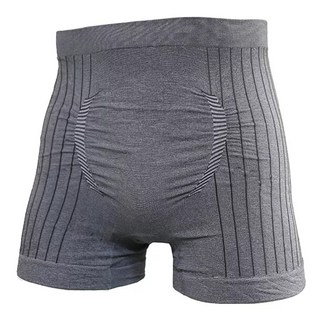 AREX SPORT 超彈力男中腰竹炭四角運動內褲 XL, 灰色