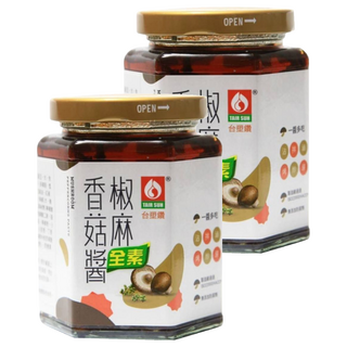 台塑餐飲 椒麻香菇醬 全素 採用台灣香菇製作 拌飯拌麵好滋味, 280g, 2罐