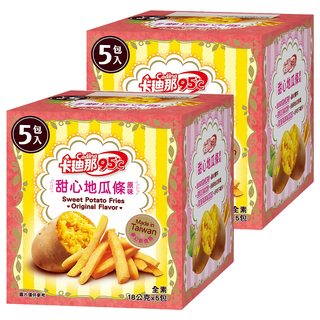 Cadina 卡迪那 95℃甜心地瓜條 全素 原味, 90g, 2盒