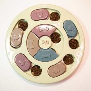 도담펫 원형 노즈워크 퍼즐 강아지 장난감, 그린, 1개