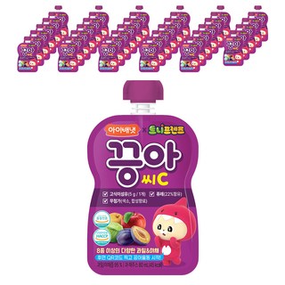 韓國 ivenet 孩童綜合蔬果汁, 綜合蔬果C口味, 80ml, 30包