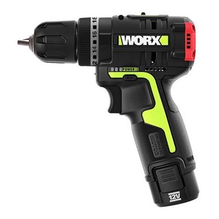 WORX 威克士 台灣公司貨 無刷鋰電2段速衝擊鑽81附件套裝 含2A電池+2A充電器 WU131X.5 12V/10mm, 1組
