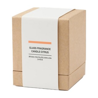 MUJI 無印良品 附杯芬香蠟燭, 柑橘香味, 200g, 1個