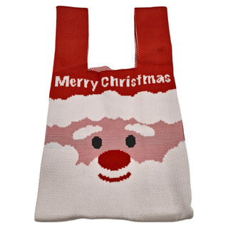 聖誕主題針織包編包 Set Merry Christmas, 23 x 21 x 9.5cm, 英文版聖誕老人, 1組
