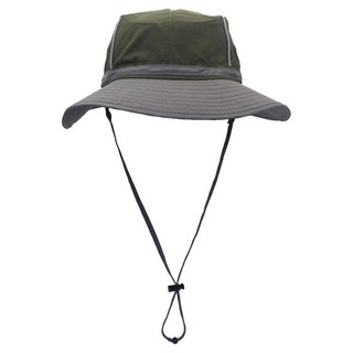 JAR嚴選 情侶款戶外涼感登山帽 UPF50+ 遮蔽率≥99% 8色雙色配帶, 灰邊軍綠