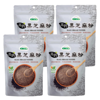 統一生機 高鈣黑芝麻粉, 300g, 4包