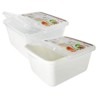 UDA 有達 掀樂保鮮盒/米桶/密封盒 4L Set 2個, 27 x 21.5 x 12.3cm