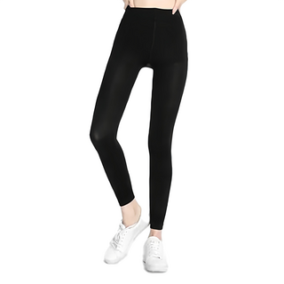 GIAT 吉亞特 視覺3kg!微整感機能塑型內搭9分褲 - 80%聚醯胺纖維 20%彈性纖維, 台灣製, L, 黑色