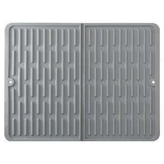 Comet 折疊式矽膠碗盤瀝水架, 1個, 1層, 灰色