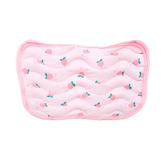 涼感水果墊 XS 粉色桃子, 1個, 涼感布+DD棉+防滑顆粒