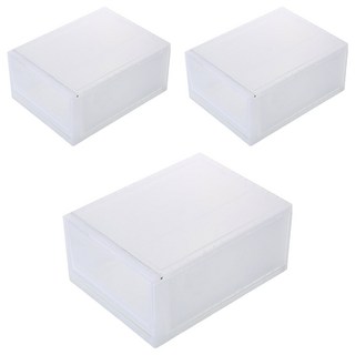 KEYWAY 聯府 抽屜式整理箱 21L, 透明色, 3個