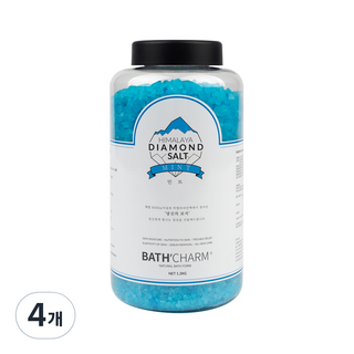 BATH'CHARM 喜馬拉雅鑽石鹽薄荷沐浴鹽, 1.2kg, 4個