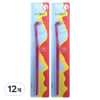 WEDENT 威登 單束毛牙刷 一般刷毛, 1入, 12個, 李子