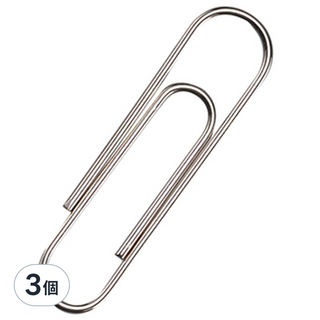 手牌 圓型迴紋針 28mm 辦公室文件整理 穩固耐用, 1入, 3個