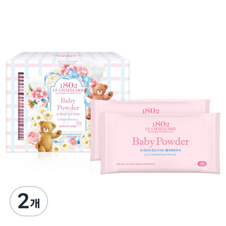 1802 LE CHATELARD 烘衣機用烘衣紙 織物柔軟劑 嬰兒爽身粉, 2個, 60入