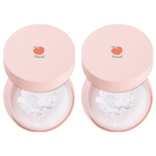 SKINFOOD 水蜜桃控油蜜粉 15g, 白色, 2盒