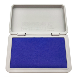 Shachihata 寫吉達 油性印台 HGN-2 (盤面尺寸/90x56mm), 清晰速乾，省墨耐壓，辦公室必備單品, 亮藍色, 1個