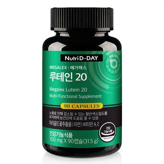 뉴트리디데이 메가 렉스 루테인 20, 90정, 1개
