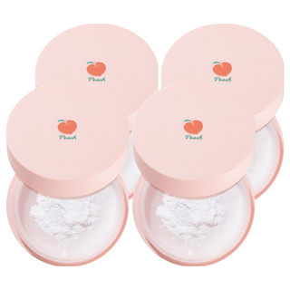 SKINFOOD 水蜜桃控油蜜粉 15g, 白色, 4盒
