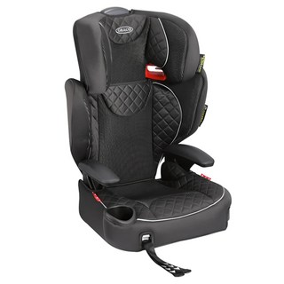 Graco 3~12歲 AFFIX 2103986 黑桃國王 成長型輔助汽車座椅, 黑色, 1個