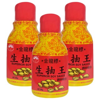 新光洋菜 金龍標生抽王 300g, 3罐