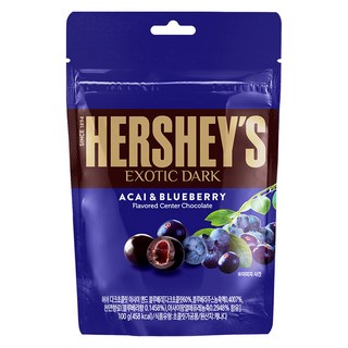 HERSHEY'S 好時 巴西莓藍莓夾餡黑巧克力, 1包, 100g