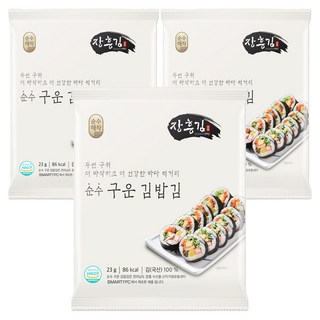 Soonsoohaejak 飯捲用烤海苔, 23g, 3包