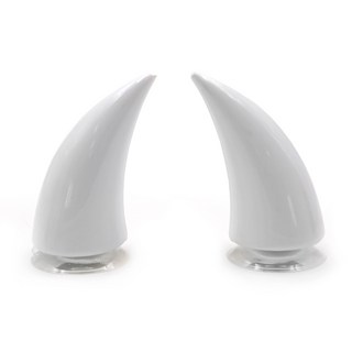 삼에스 오토바이 헬멧 장식 악마뿔 2p, 화이트