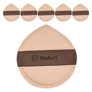 스튜디오17 팡팡 대왕 퍼프, 혼합색상, 6개