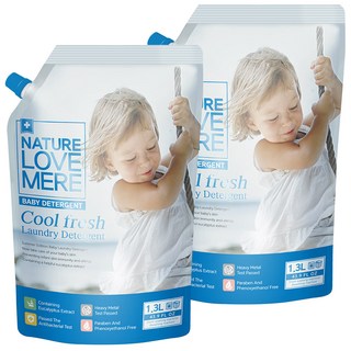 네이쳐러브메레 유아세제 쿨 프레쉬, 1.3L, 2개