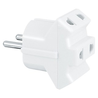 Dr.AV 聖岡科技 NDR 歐規大圓出國轉換3面插頭 100V~240V 適用電壓, 1個