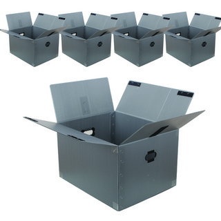 코멧 두꺼운 이사박스 3T 고급 벨크로형 3호~7호, 실버, 5개