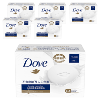 Dove 多芬 滋養柔嫩潔膚皂 德國製造 含有乳霜配方, 360g, 6盒