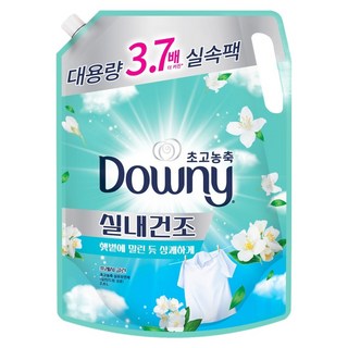 다우니 실내건조 초고농축 섬유유연제 프레시클린 리필, 2.6L, 1개