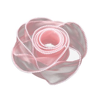 GILGRI 珍珠歐根紗花束禮物包裝緞帶, 1個, 07 桃色, 4m