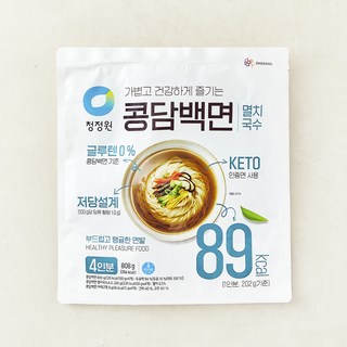 청정원 콩담백면 멸치국수 4인분, 808g, 1개