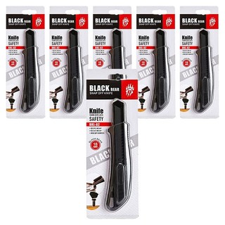 BlackBear 多用途安全美工刀 18mm BKL-A2, 6個