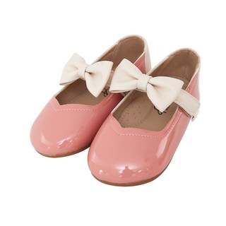 balsori 女童緞帶蝴蝶結皮鞋