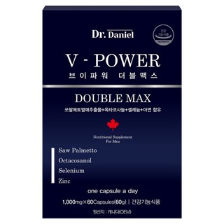 아이비알닥터다니엘 브이파워 더블맥스, 60정, 60g, 1개